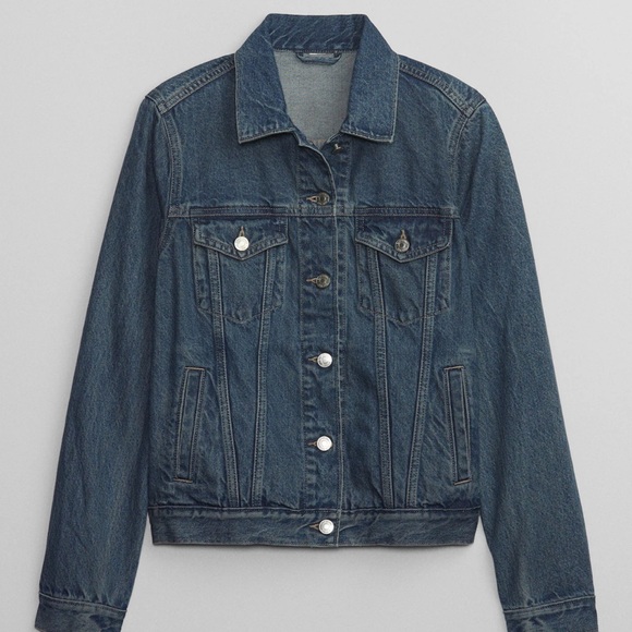 NWT GAP Icon Denim Jacket Color: Medium Wash - Picture 1 of 7